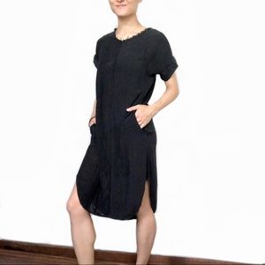 Raquel Allegra raw silk/ silk noil dress